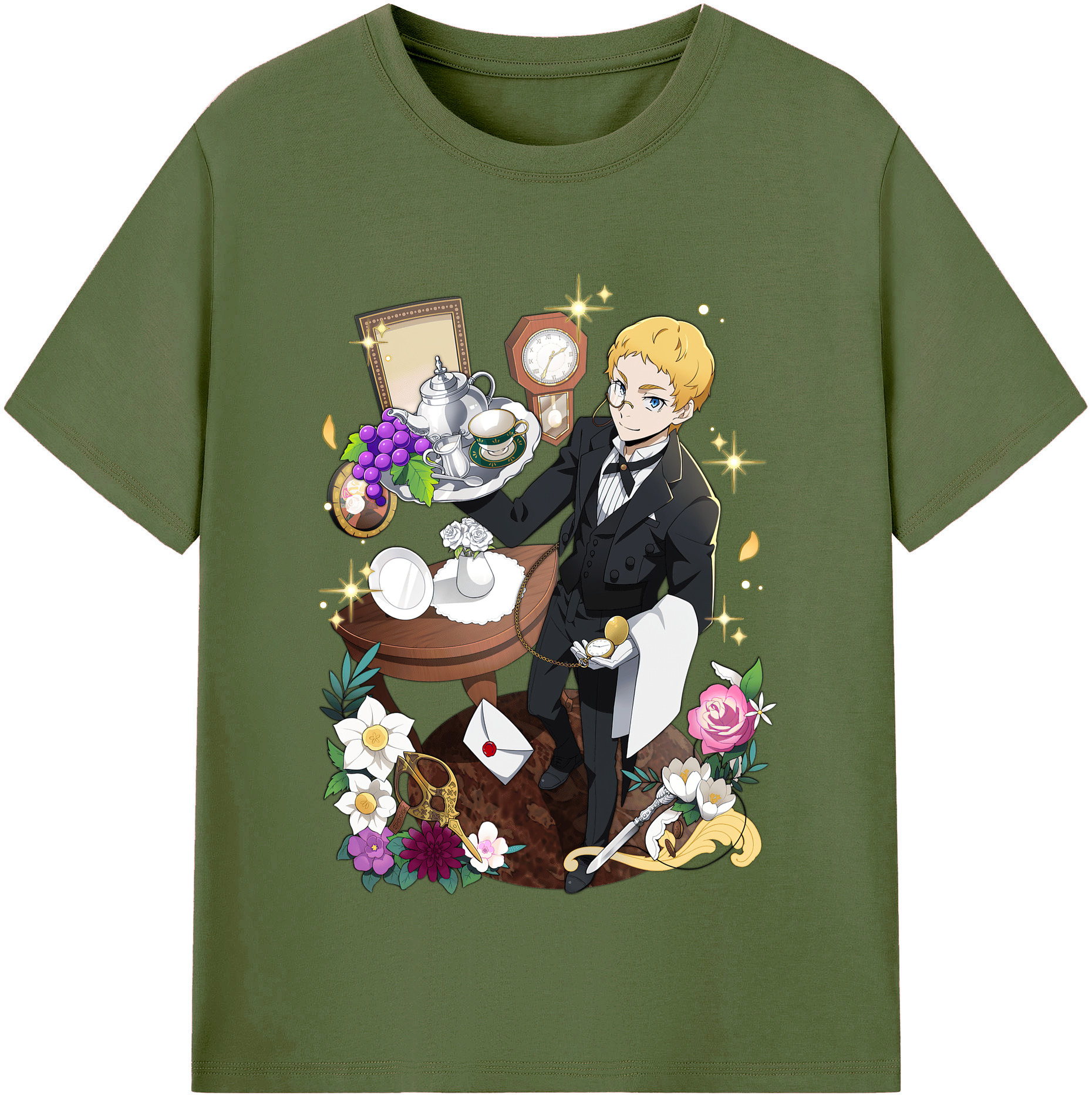 （画像用） 文豪ストレイドッグス Bungo Stray Dogs 綿100％半袖Tシャツ（フロントプリント）